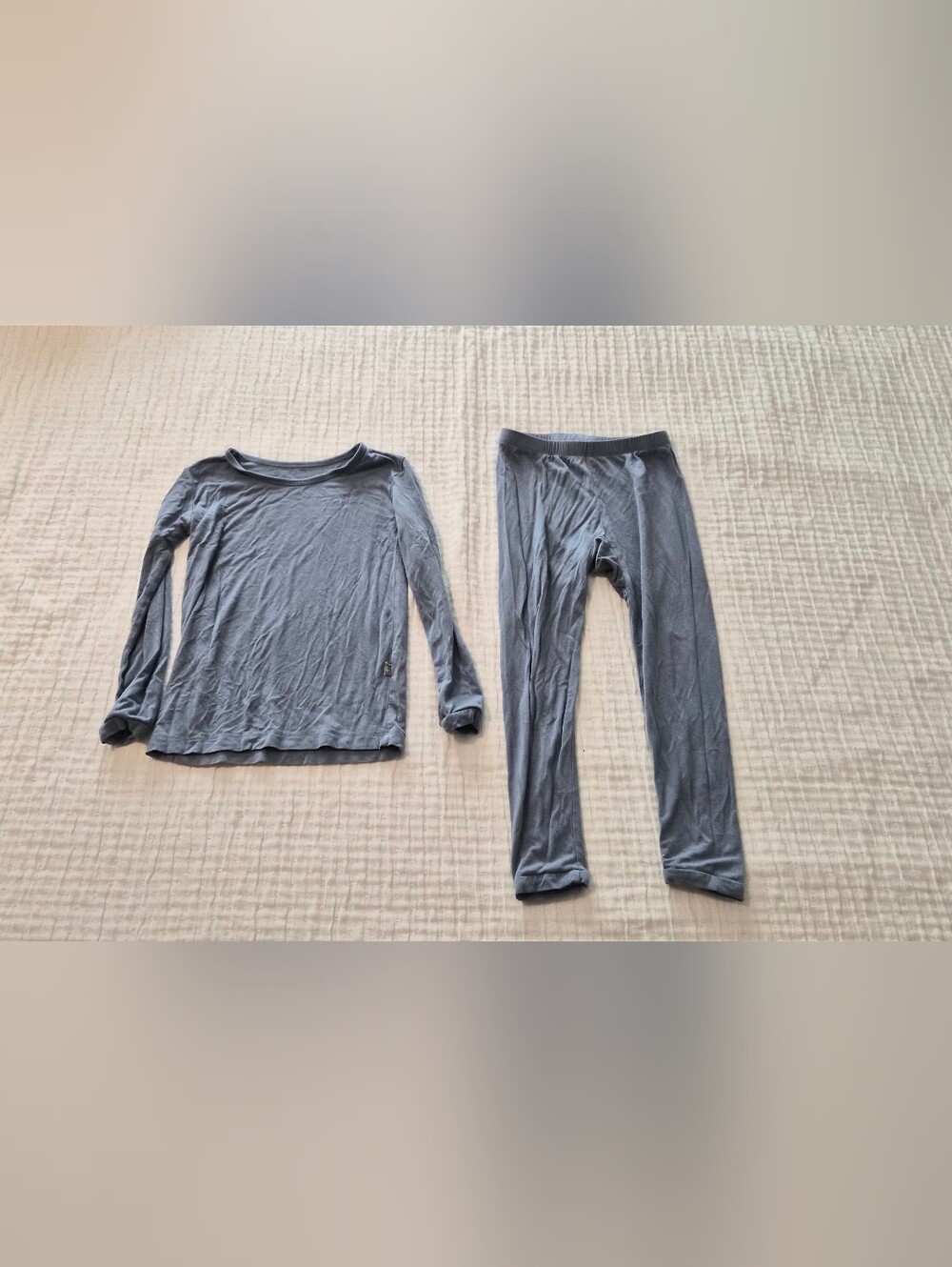 Kyte Baby Kids Long Sleeve Gray Pajama Set - Soft Comfort
